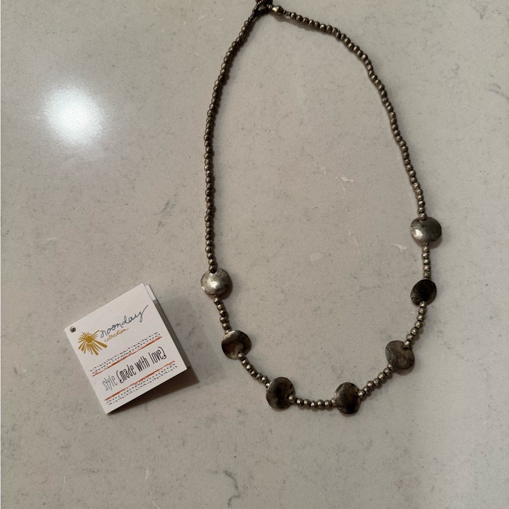 Noonday Collection Discs and Pearls Necklace
